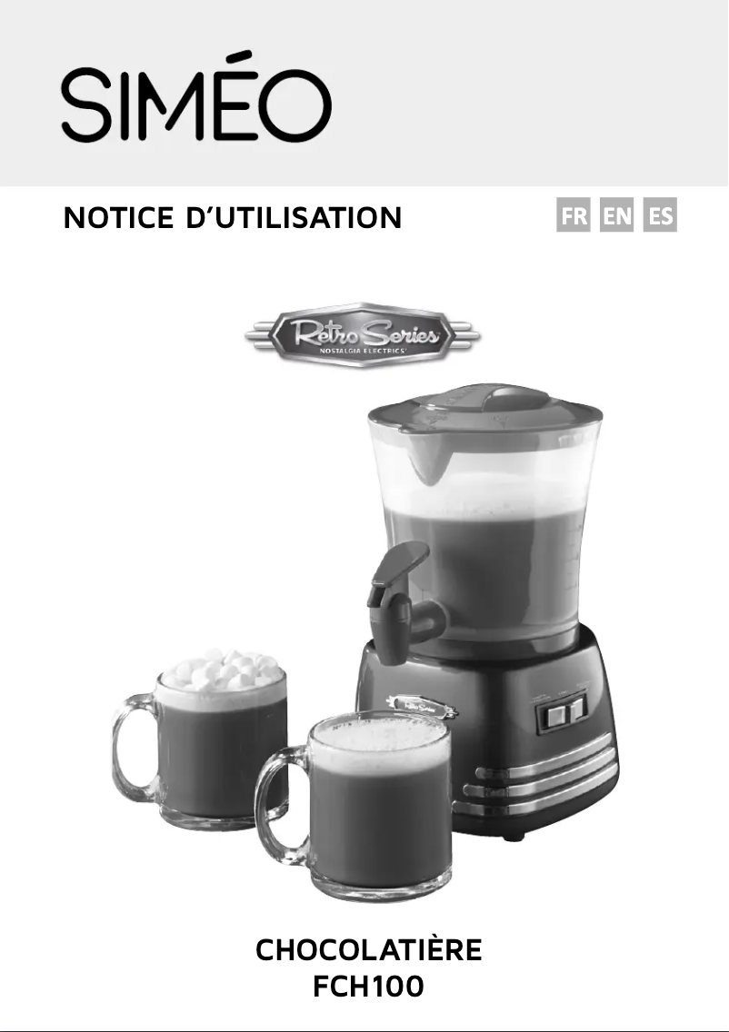 Image de la première page du manuel de l'appareil FCH100