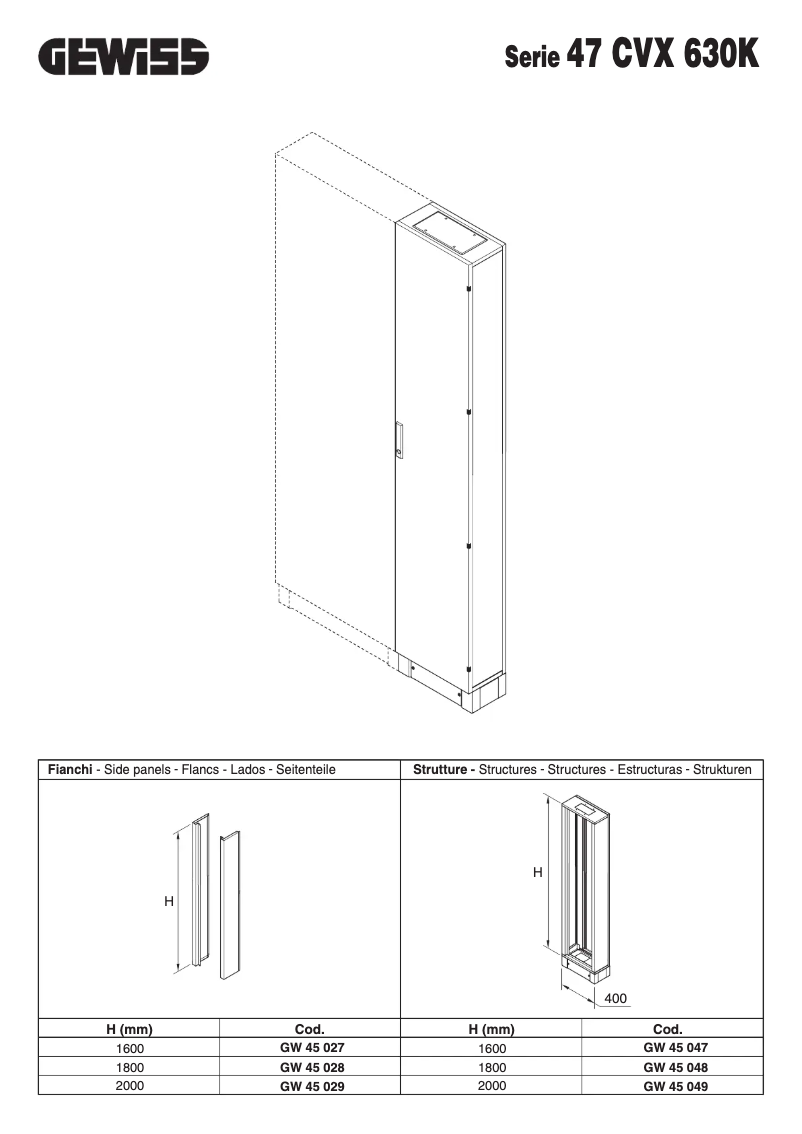Page 1 of the manual User Manual Gewiss GW45049