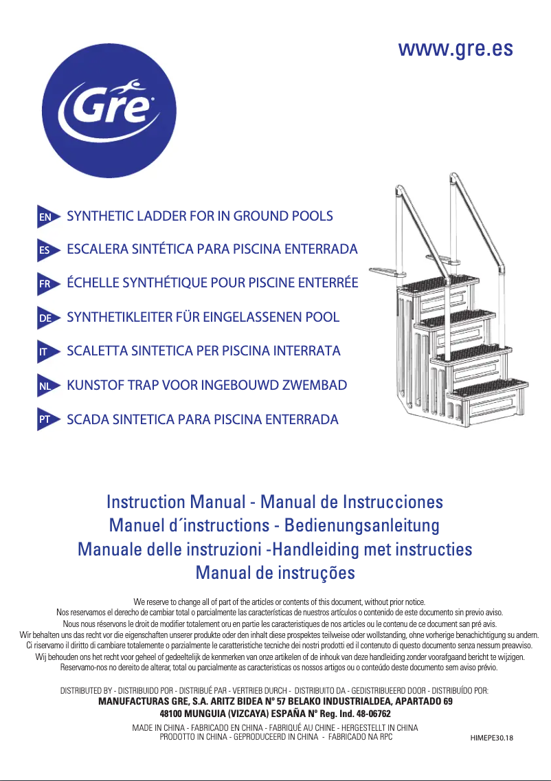 Page 1 of the manual User Manual Gre EPE30
