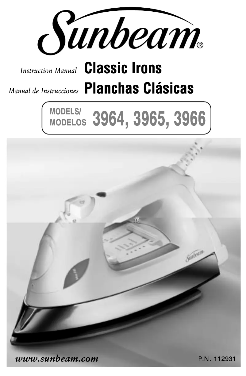 First page image of the manual for Classic 3964