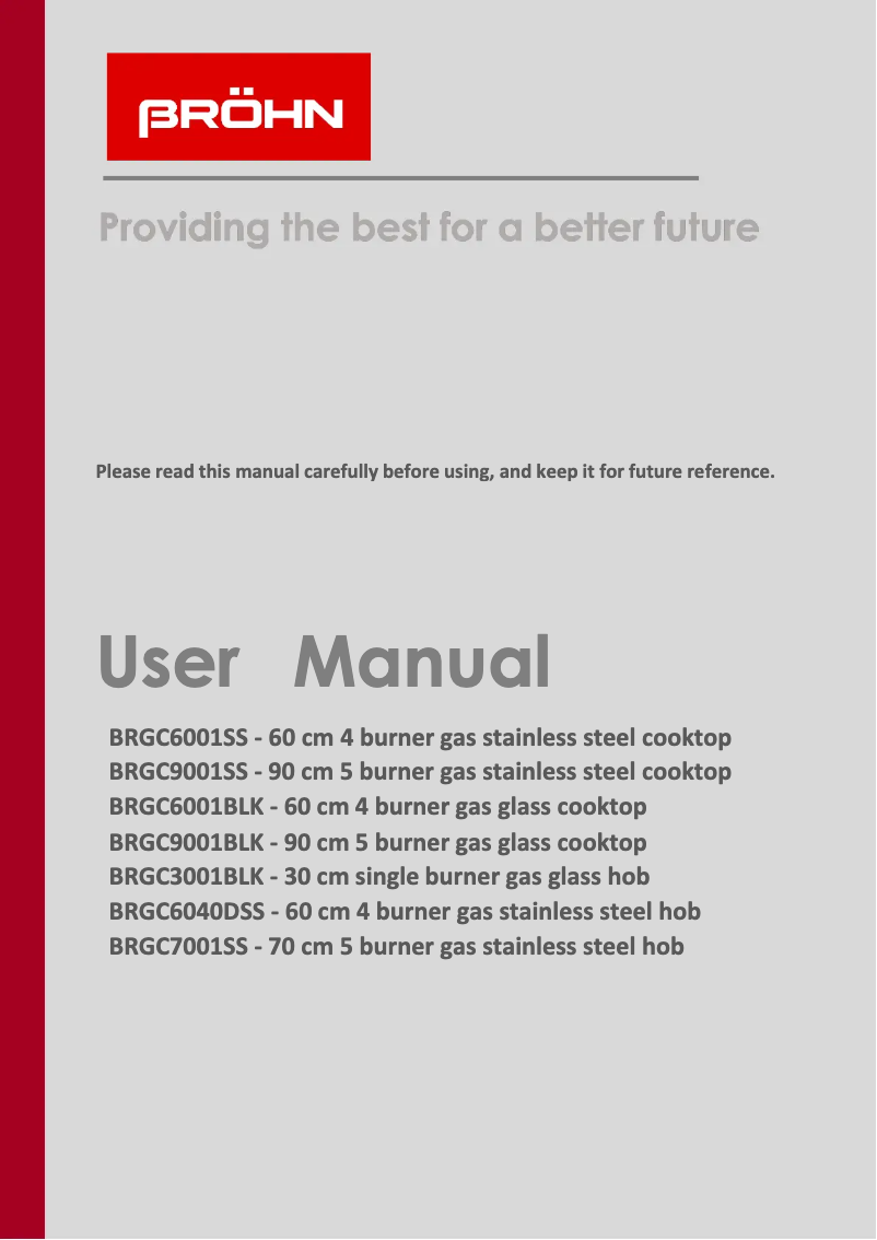 Page 1 of the manual User Manual Bröhn BRGC9001BLK