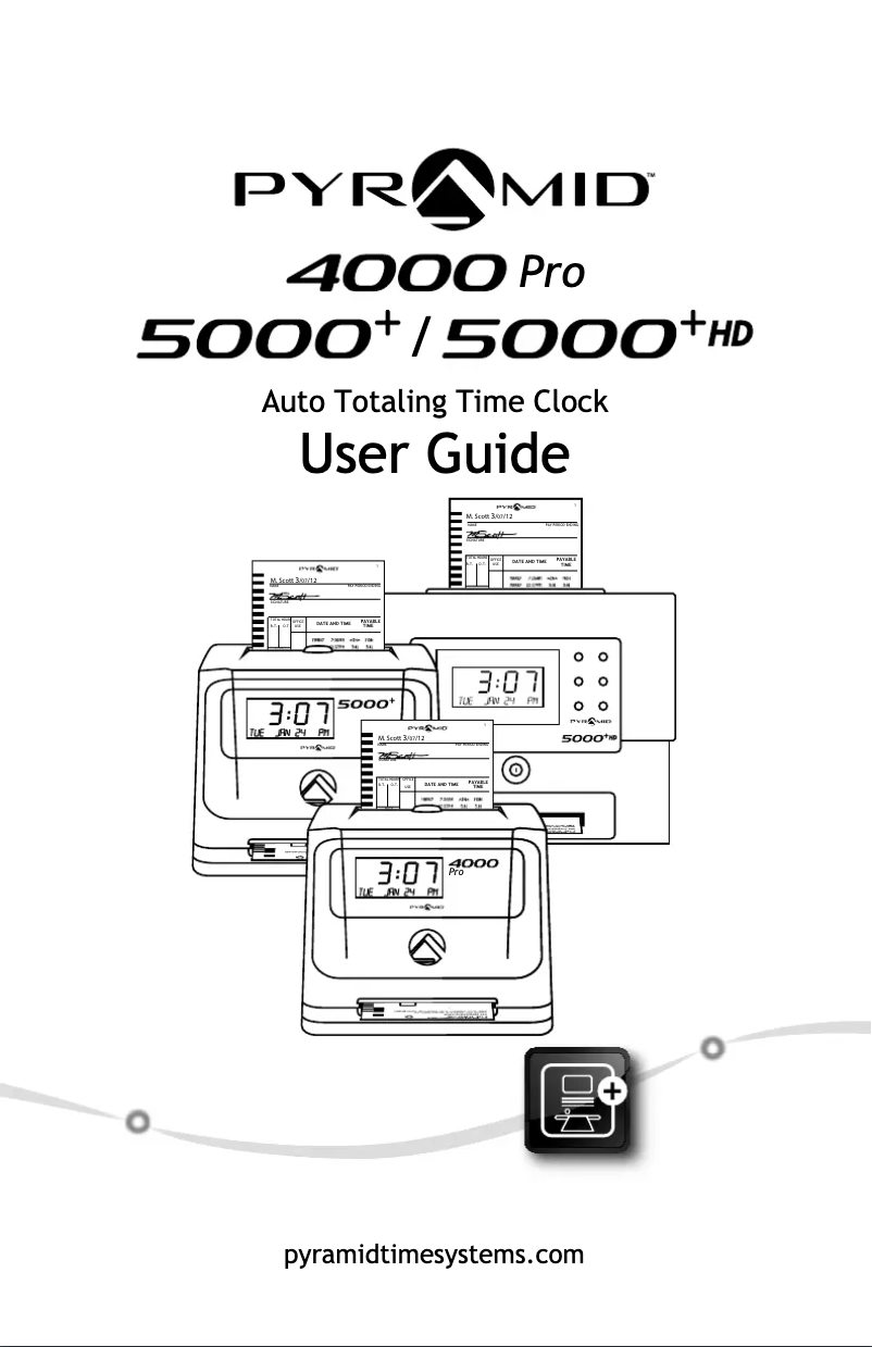 First page image of the manual for 5000HD