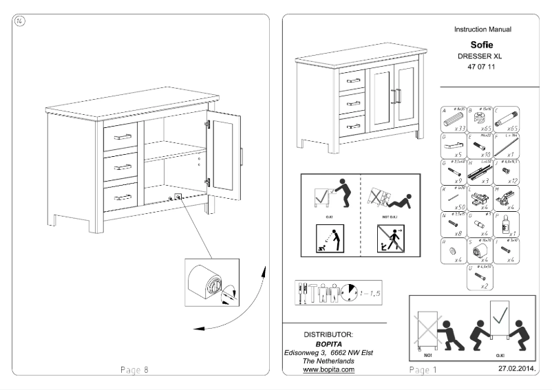 Page 1 of the manual User Manual Bopita Sofie XL