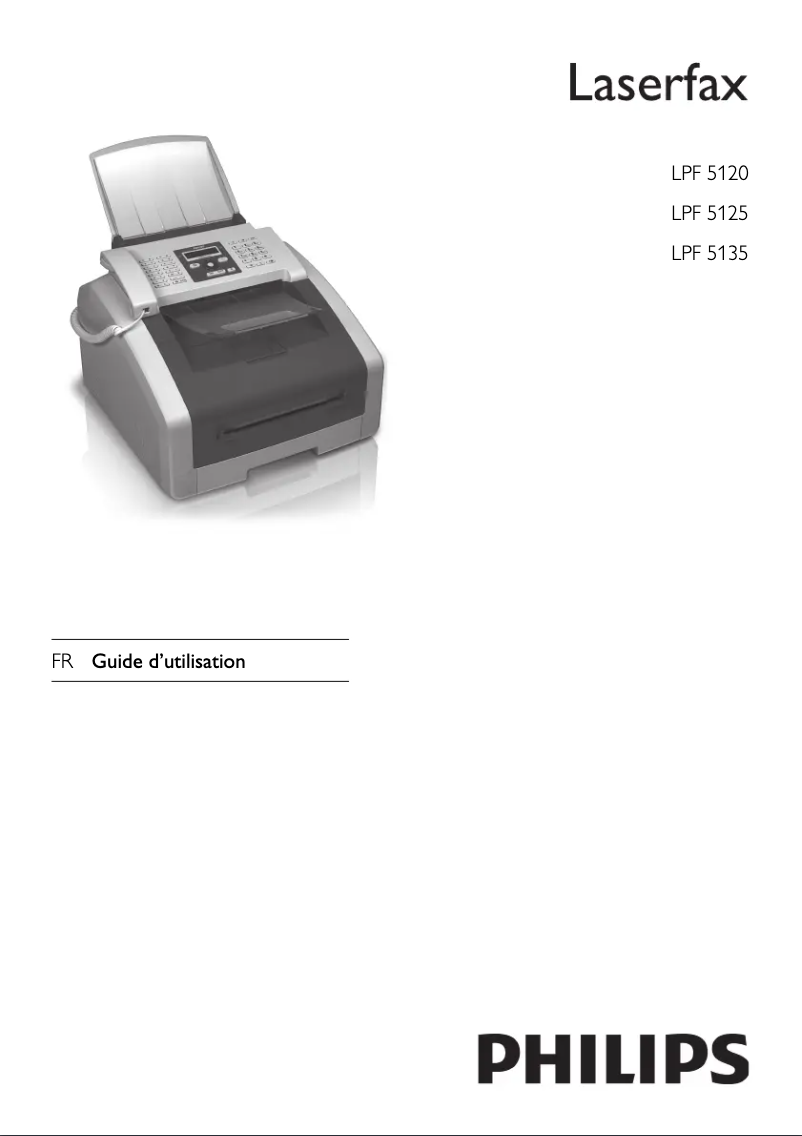 First page image of the manual for LPF5120 Laserfax