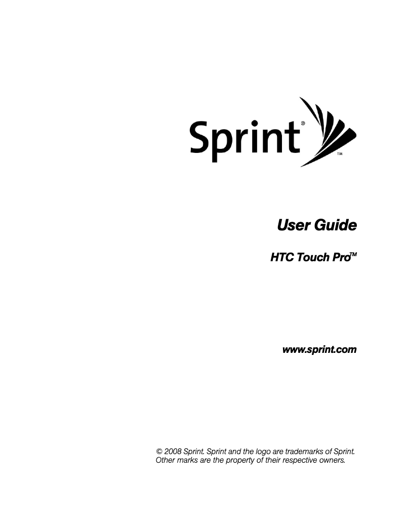 Image de la première page du manuel de l'appareil Touch Pro