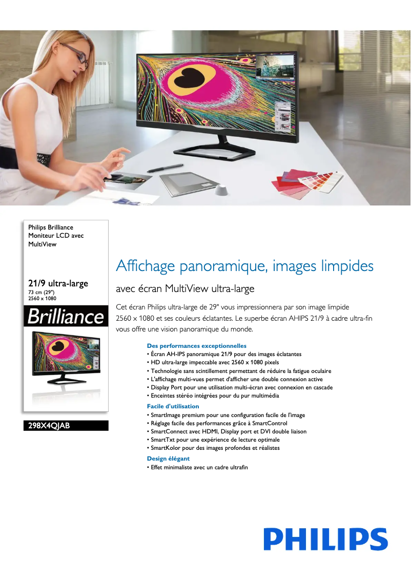 First page image of the manual for Brilliance 298X4QJAB