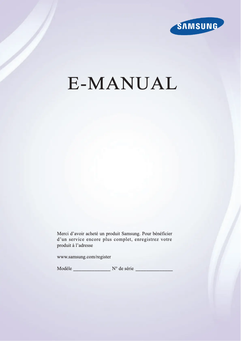 Page 1 of the manual User Manual Samsung PS64F8500AR