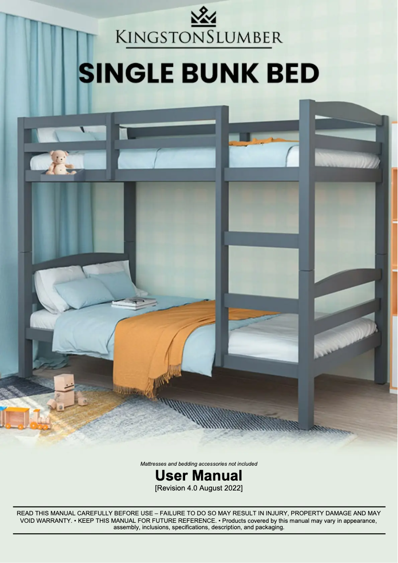 Page 1 of the manual User Manual Kingston Slumber FURBBDKNGA14HG