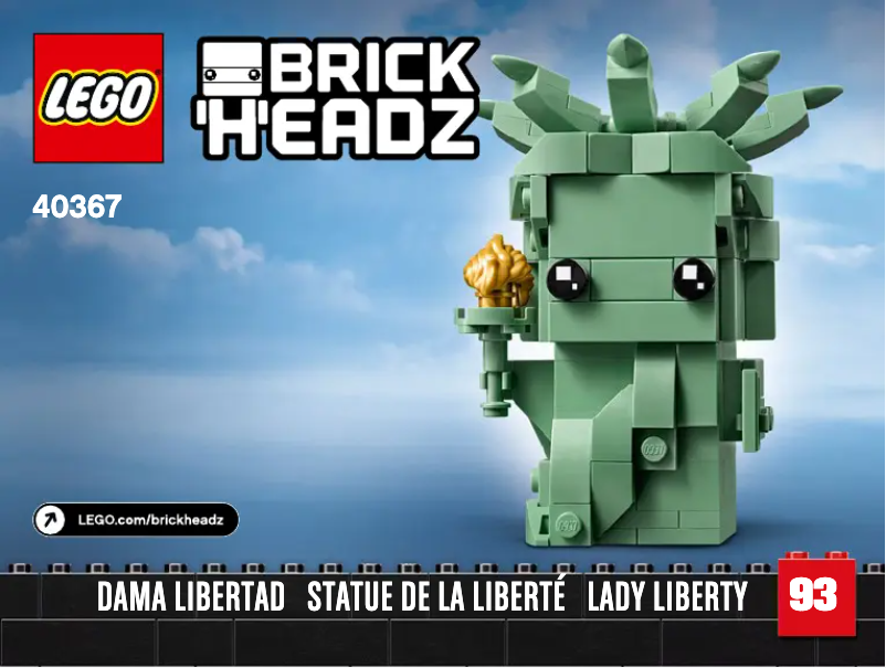 First page image of the manual for Brickheadz 40367