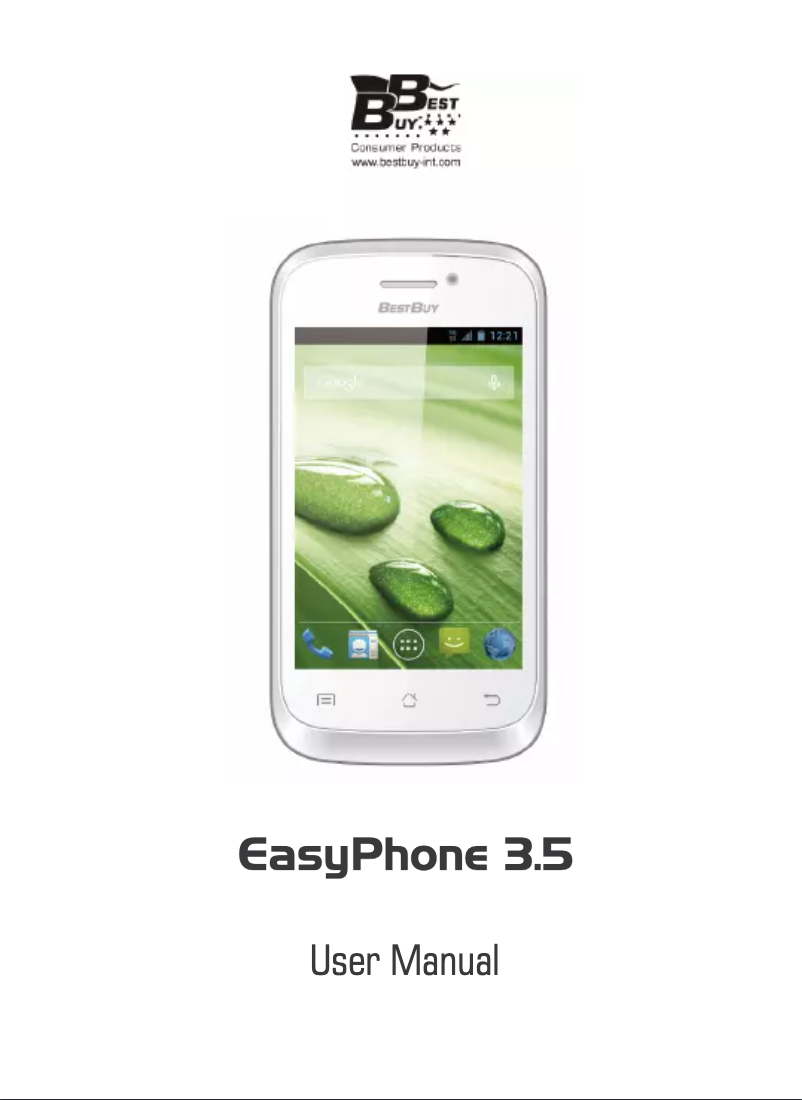 Page 1 of the manual User Manual Best Buy EasyPhone 3.5