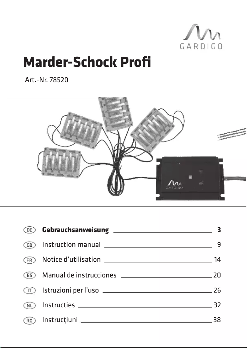 First page image of the manual for 78520