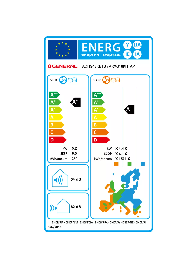 Image de la première page du manuel de l'appareil ARXG18KHTAP