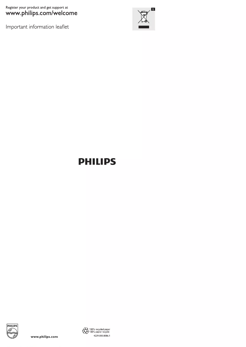 Page 1 of the manual User Manual Philips ActiveTouch GC555