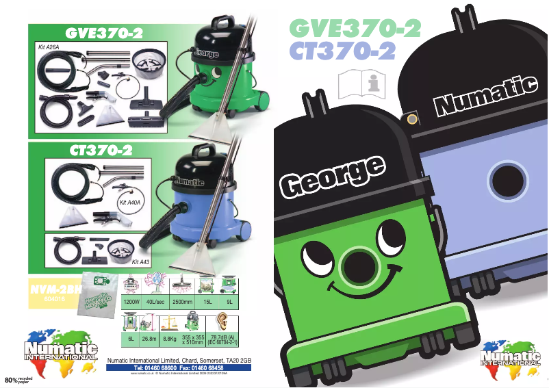 First page image of the manual for CT370-2