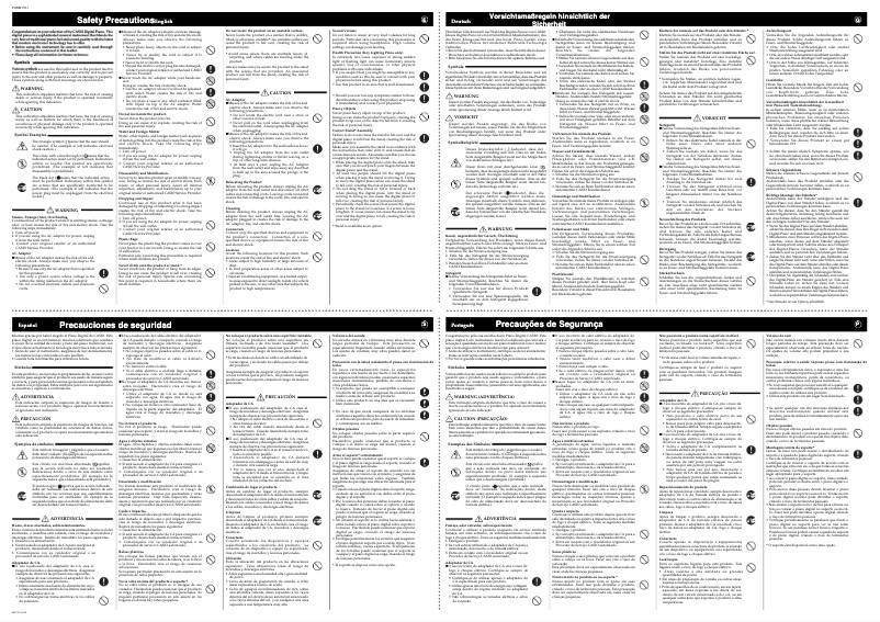 First page image of the manual for PX-500L