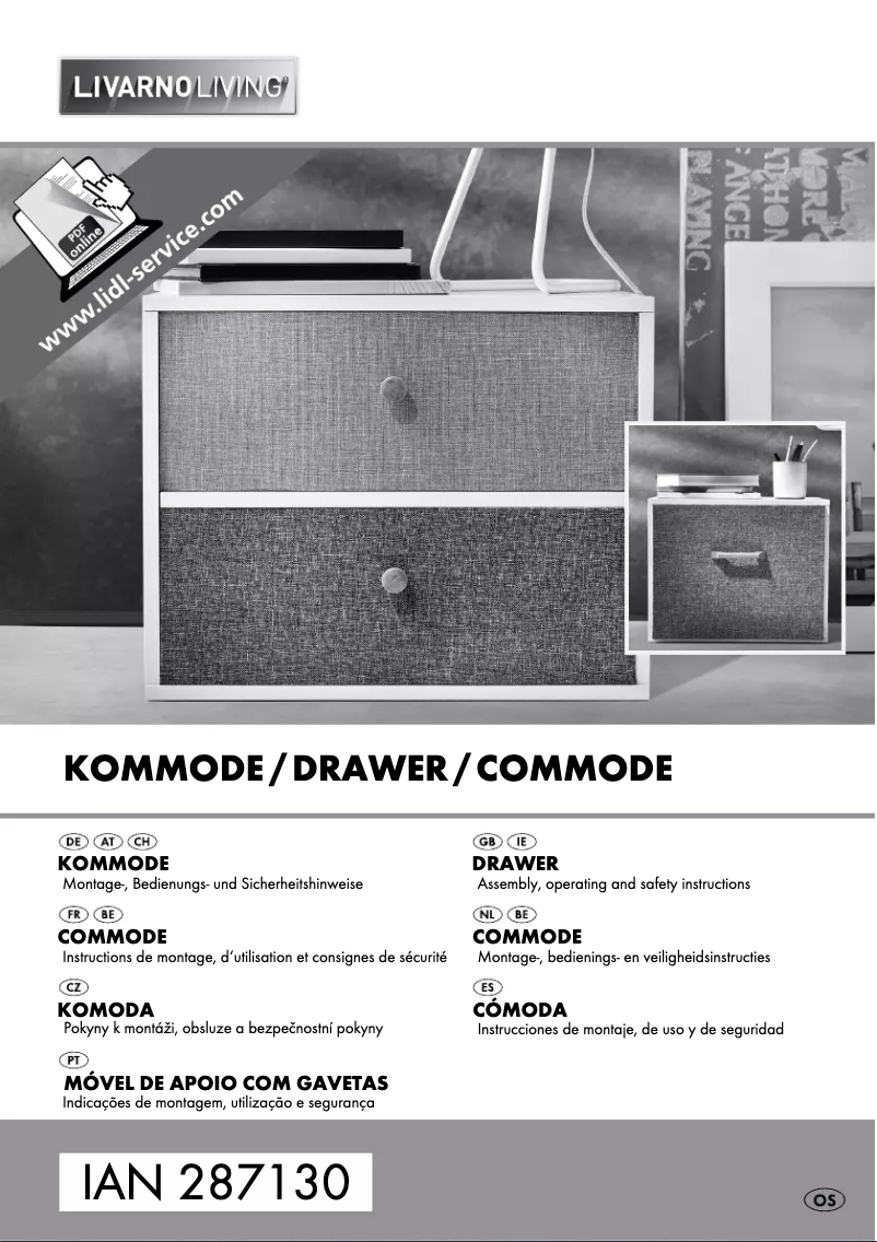 Page 1 of the manual User Manual Livarno Lux IAN 287130