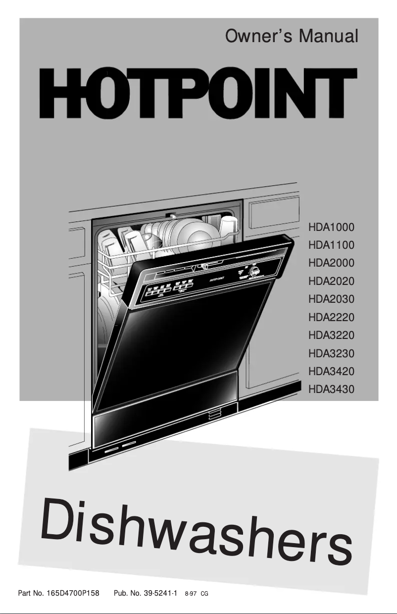 Page 1 of the manual Use and Maintenance Manual Hotpoint HDA3420ZBB