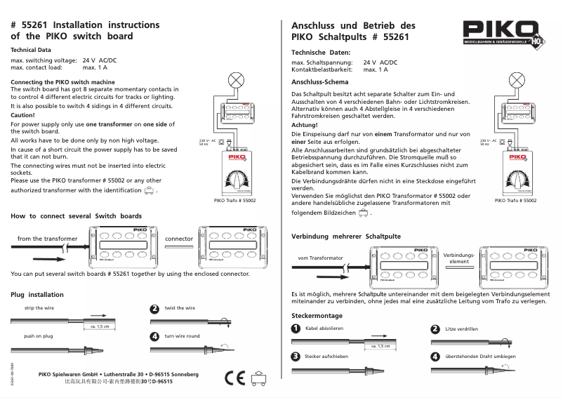 Page 1 of the manual User Manual Piko 55261