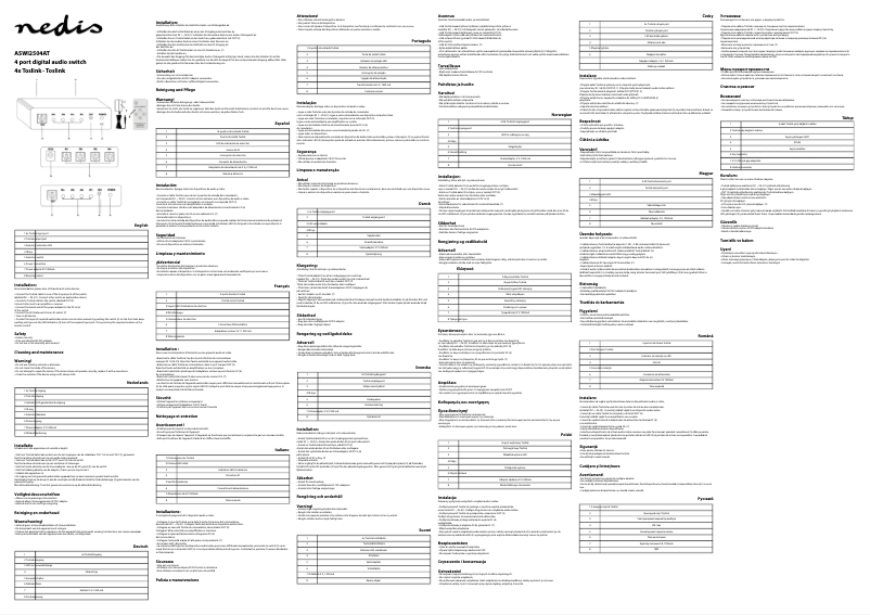 First page image of the manual for ASWI2504AT