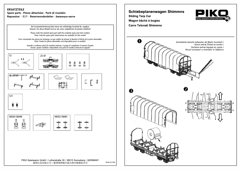 Page 1 of the manual User Manual Piko 58396