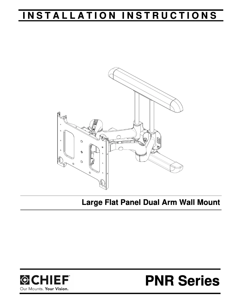 Page 1 of the manual User Manual Chief PNR2000S