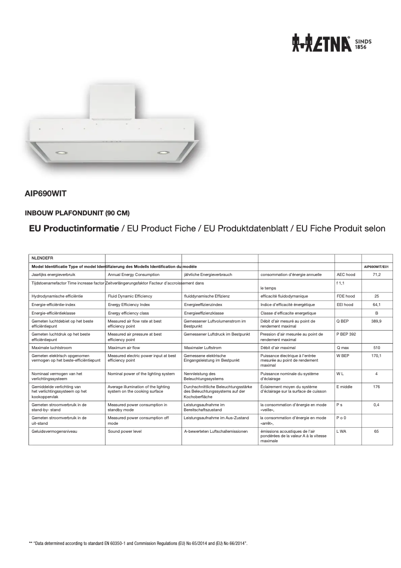 First page image of the manual for AIP690WIT