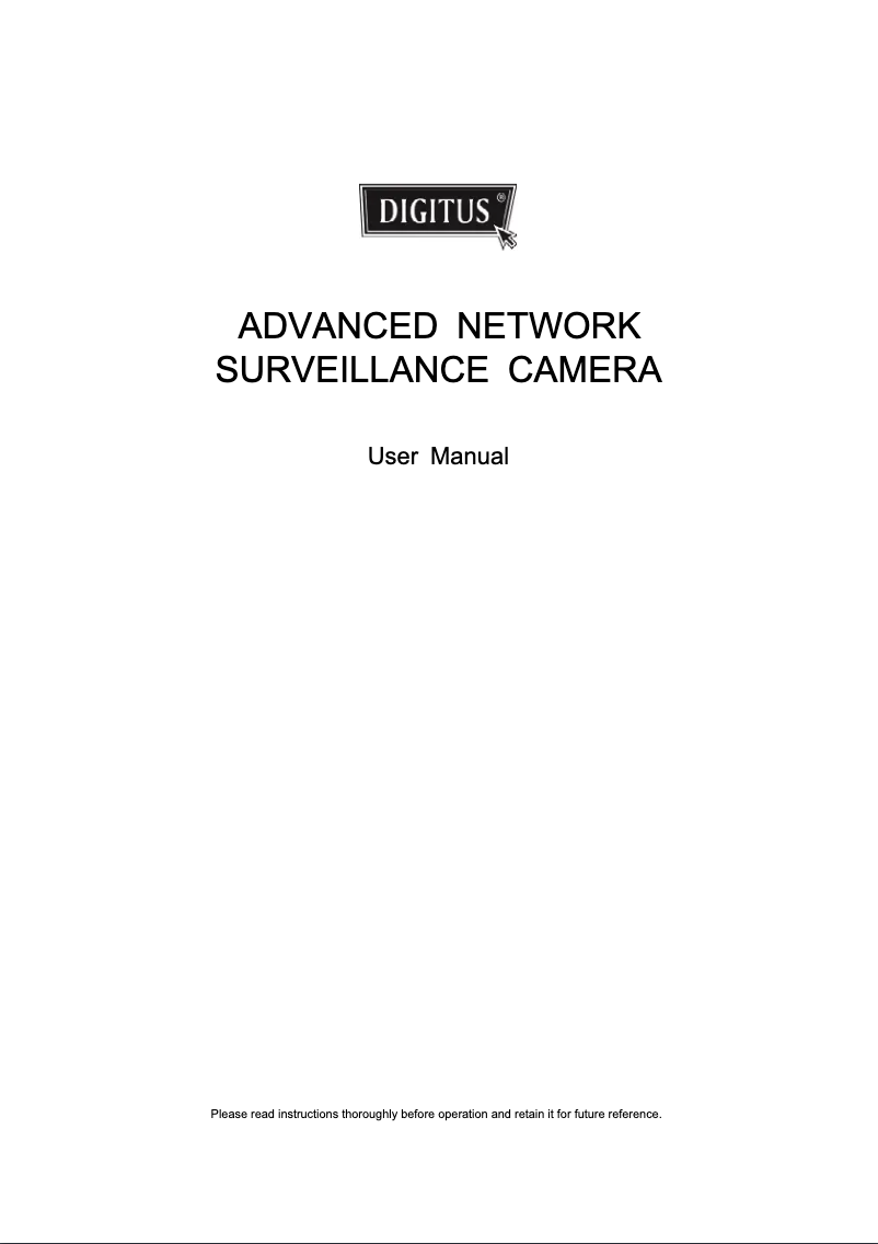 Page 1 of the manual User Manual Digitus DN-16060-1