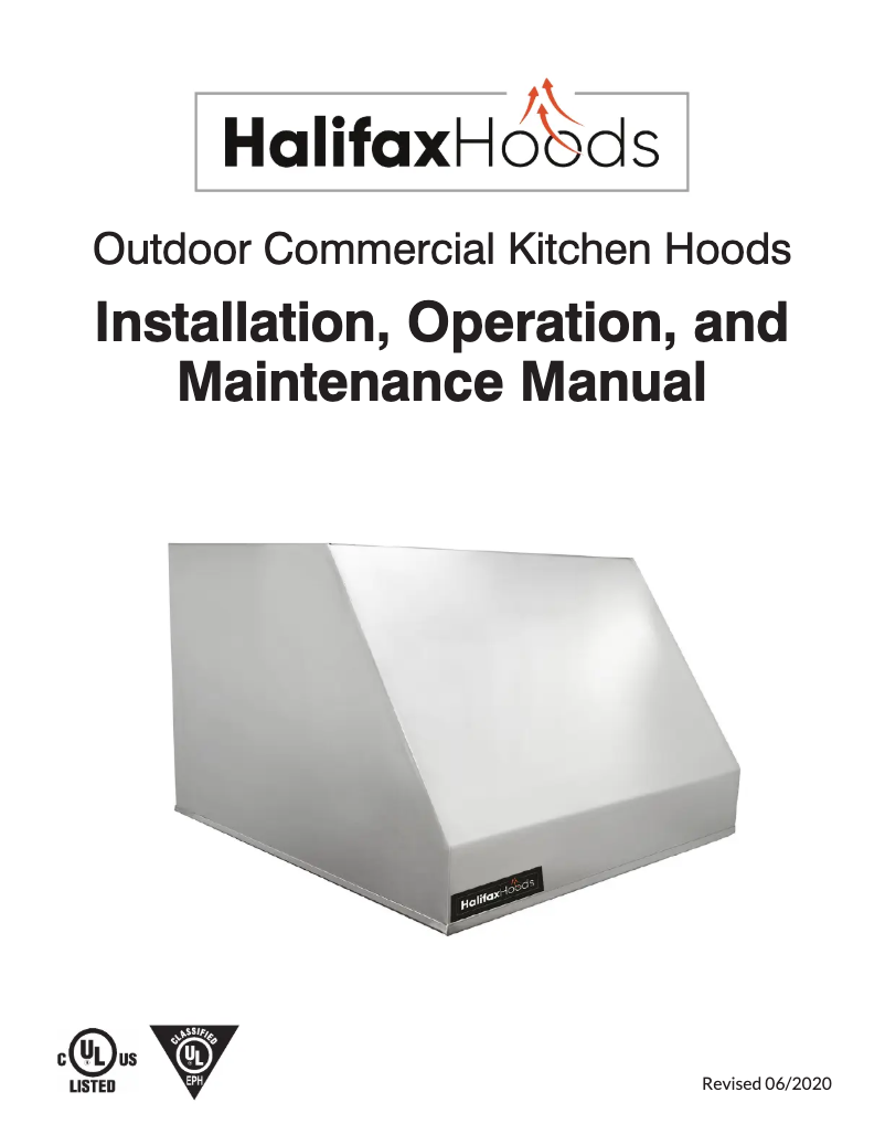 Page 1 of the manual User Manual Halifax ODHP536