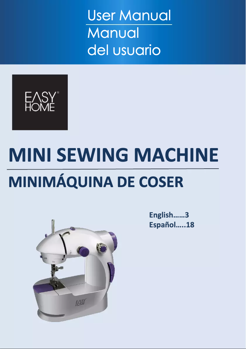 First page image of the manual for Mini Sewing Machine MS-201
