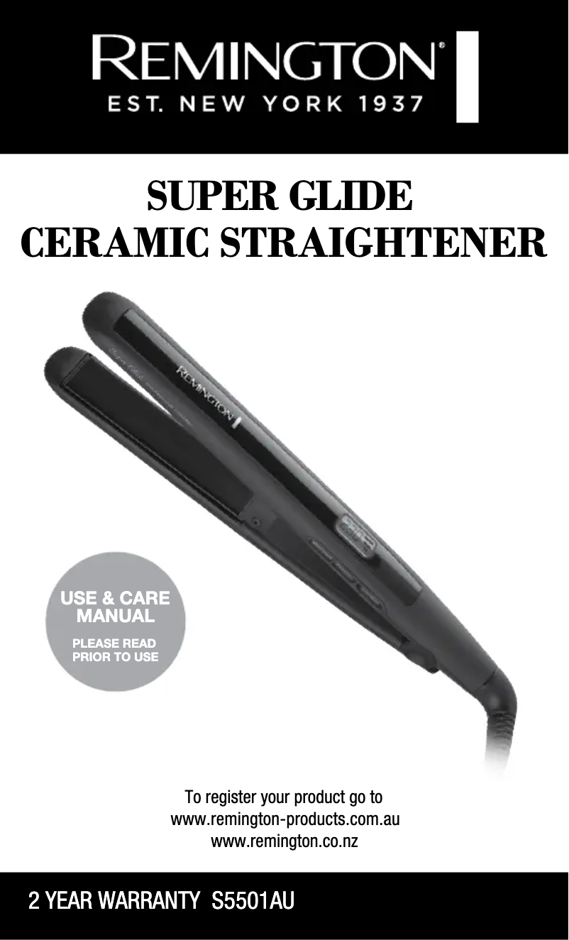 First page image of the manual for Super Glide S5501AU