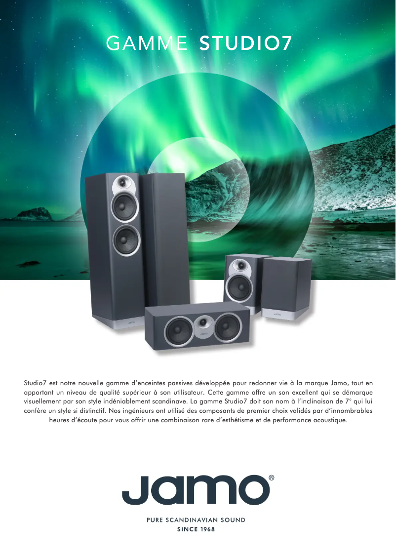 Page 1 of the manual Technical Sheet Jamo S7-25HCS