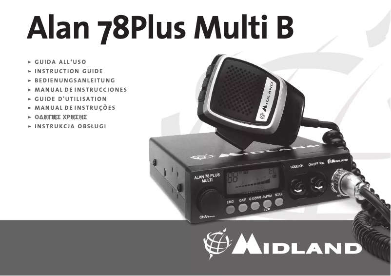 Page 1 of the manual User Manual Midland Alan 78 Plus Multi B