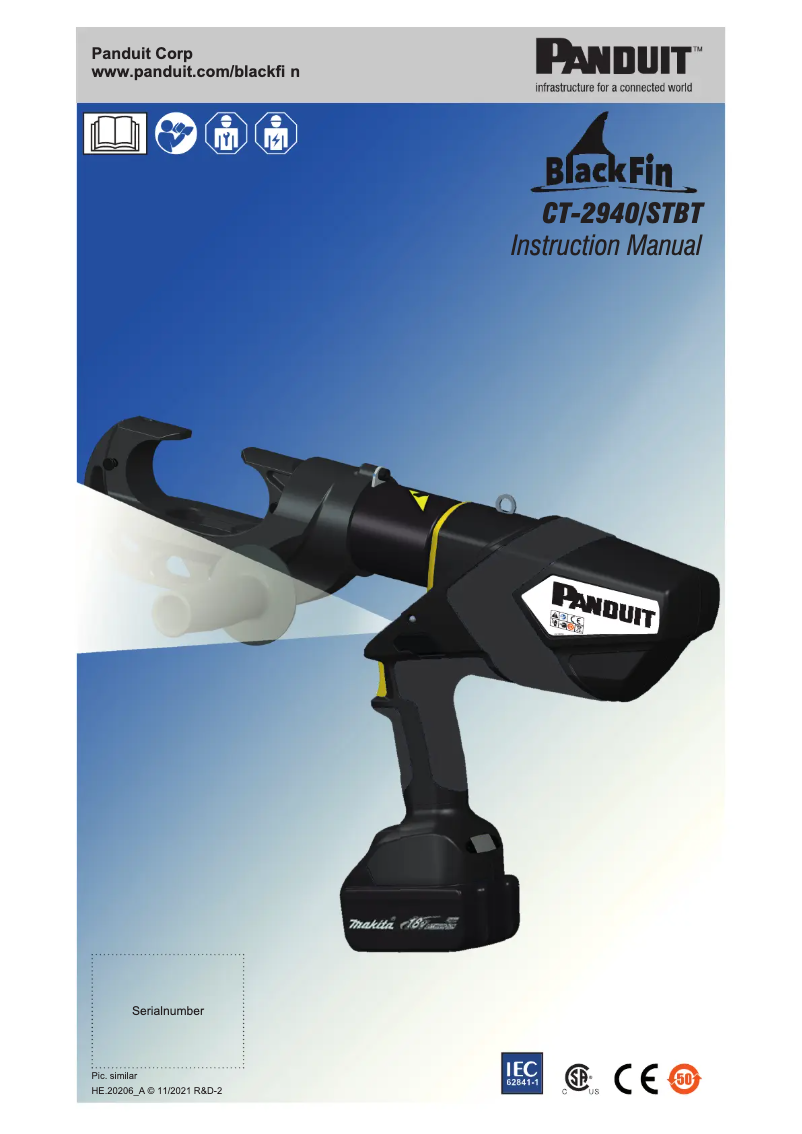 Page 1 of the manual User Manual Panduit CT-2940/STBT