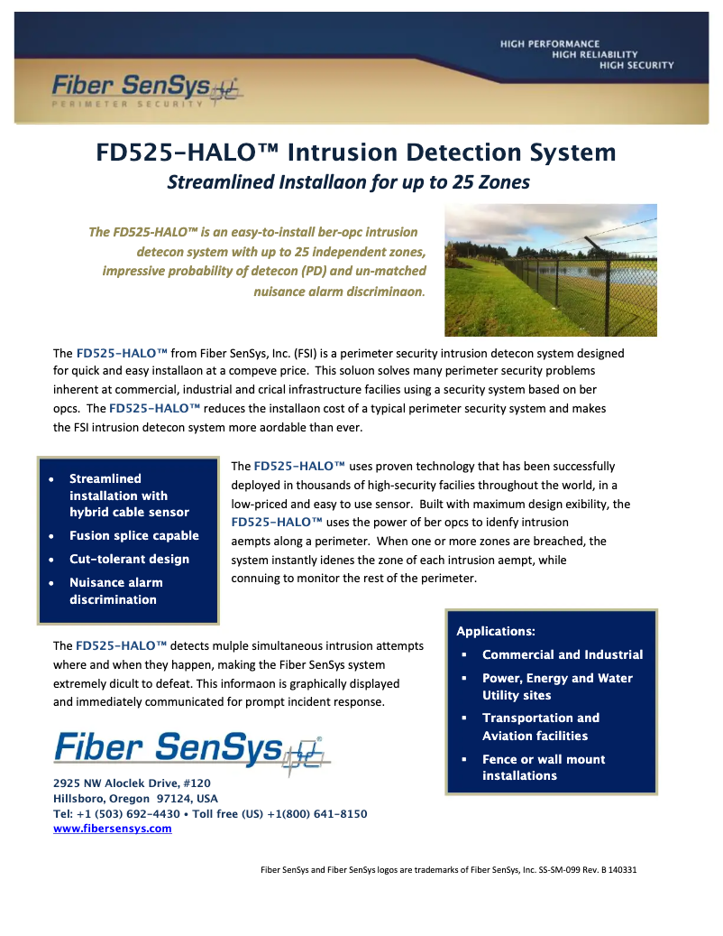 First page image of the manual for FD525