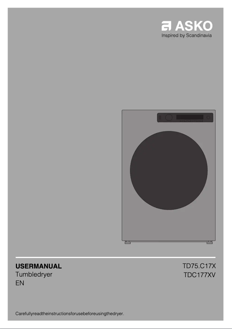 First page image of the manual for TDC1773V.T