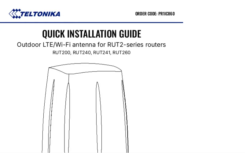 First page image of the manual for PR1IC860