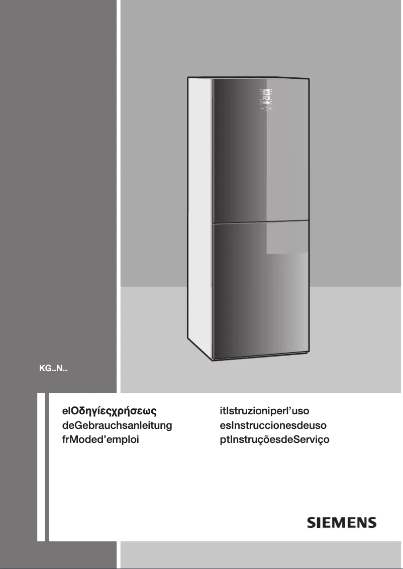 Page 1 of the manual Instruction Manual Siemens KG49NSW30