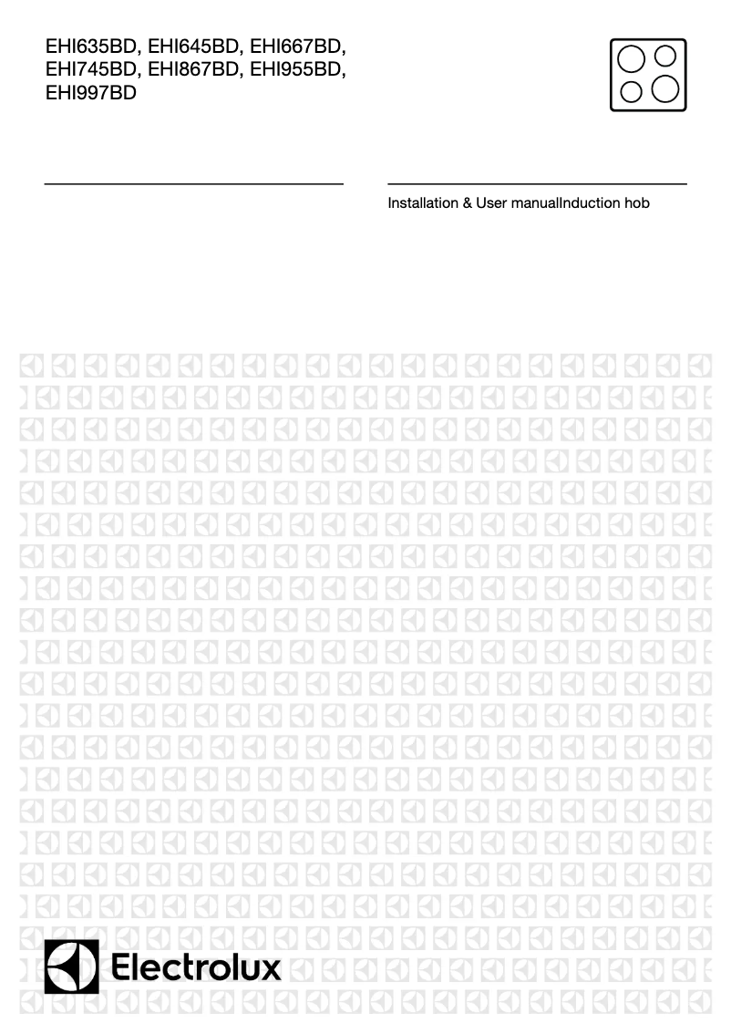 First page image of the manual for EHI645BD