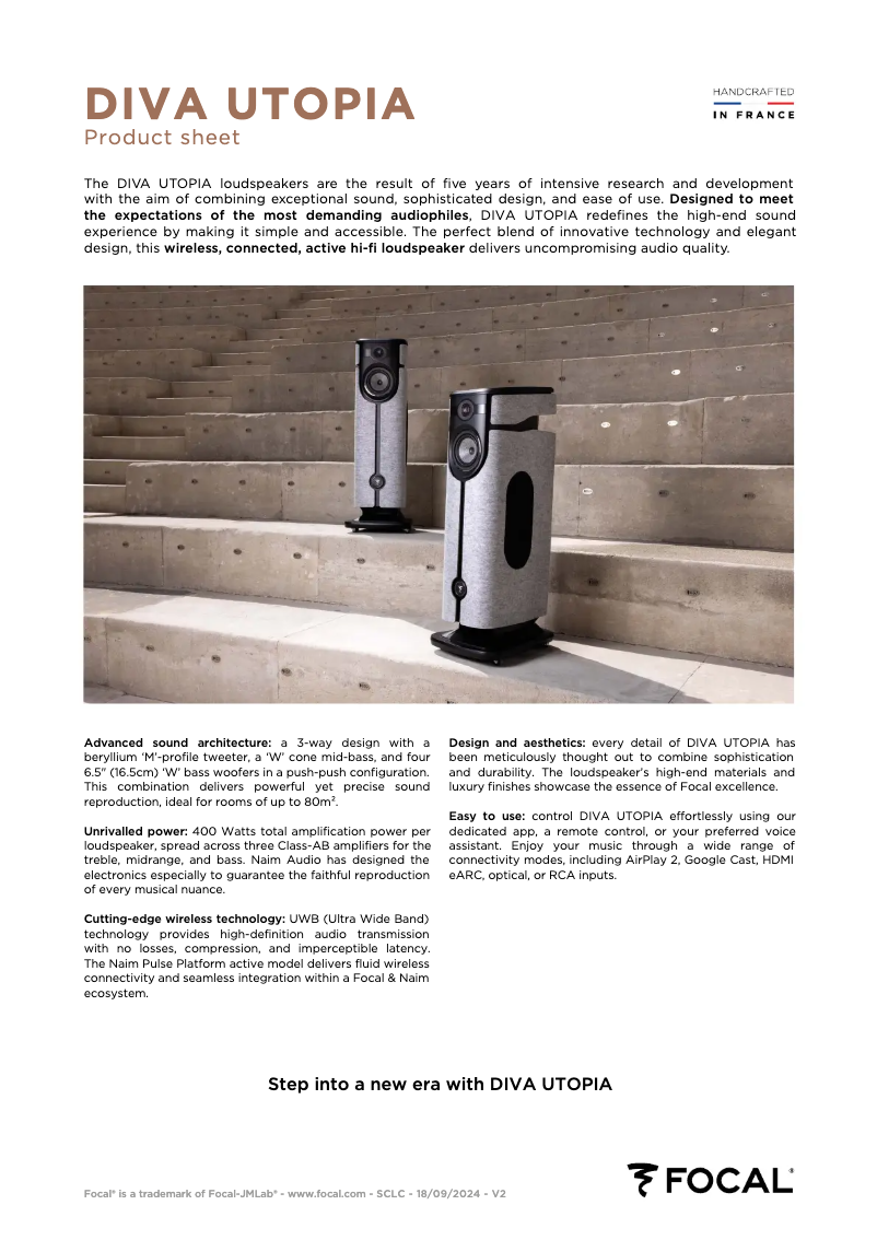 First page image of the manual for Diva Utopia