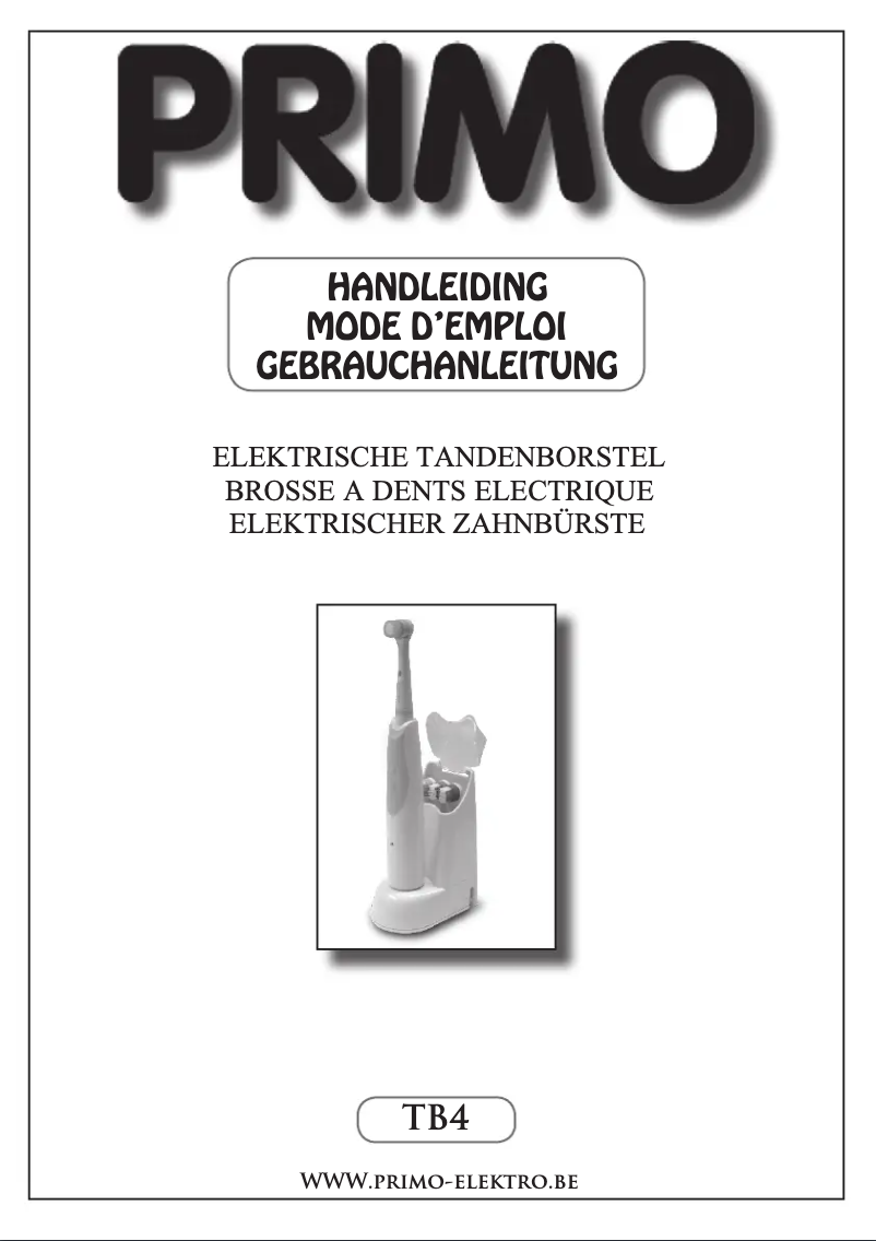 Page 1 of the manual User Manual Primo TB4