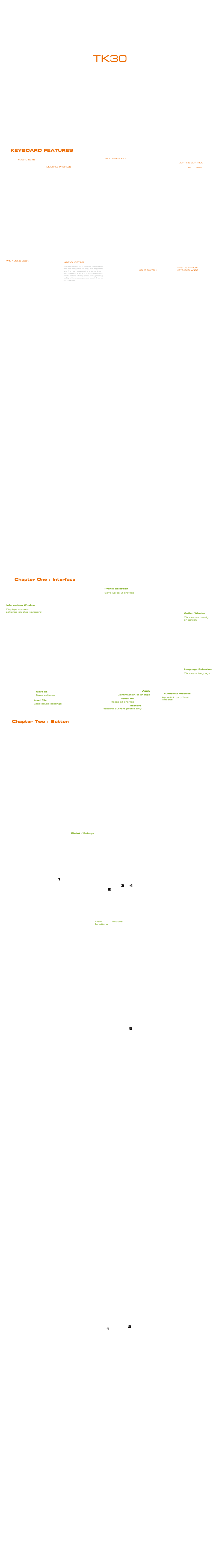 First page image of the manual for TK30