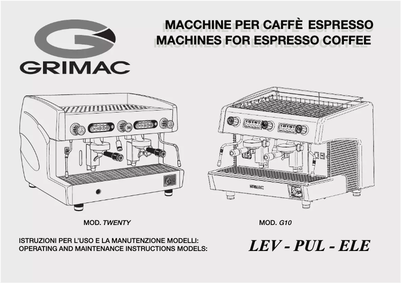First page image of the manual for G10