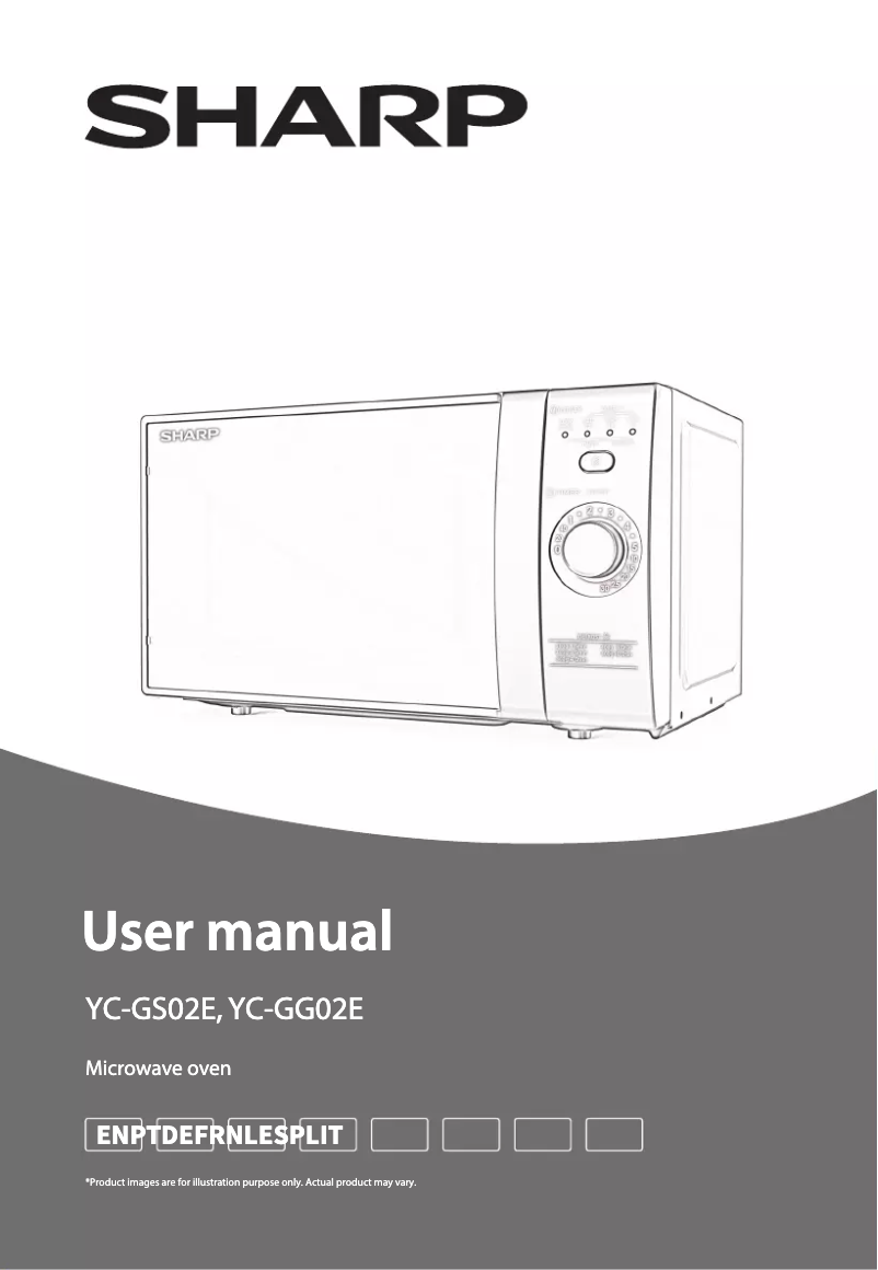 Page 1 of the manual User Manual Sharp YC-GG02E