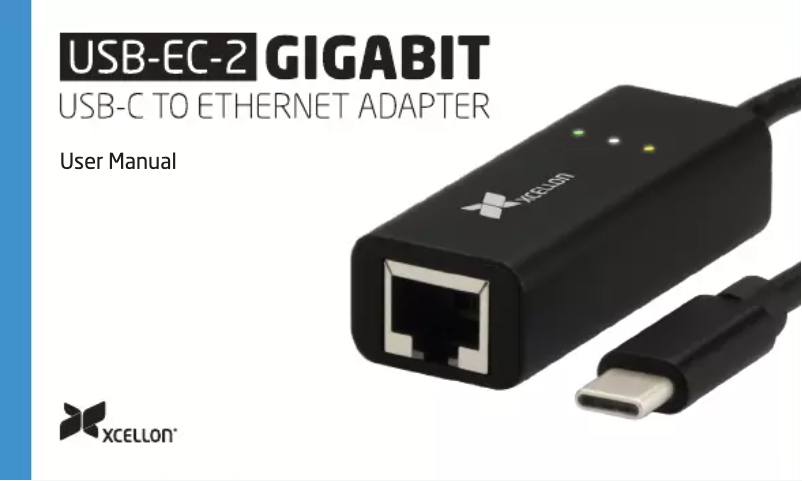 Page 1 of the manual User Manual Xcellon USB-EC-2