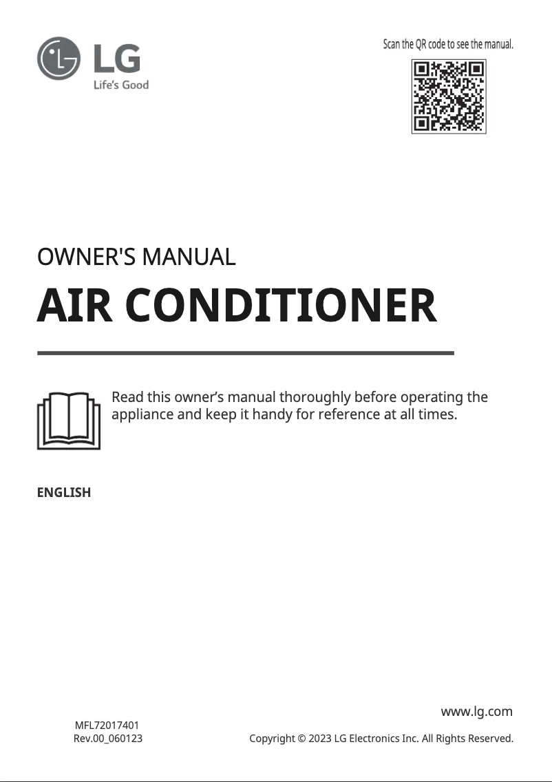 First page image of the manual for UT60R