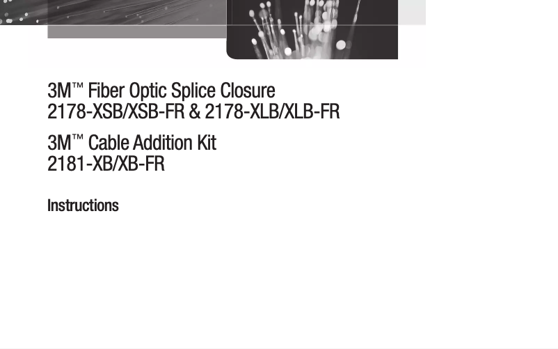 Page 1 of the manual User Manual 3M 2178-XSB