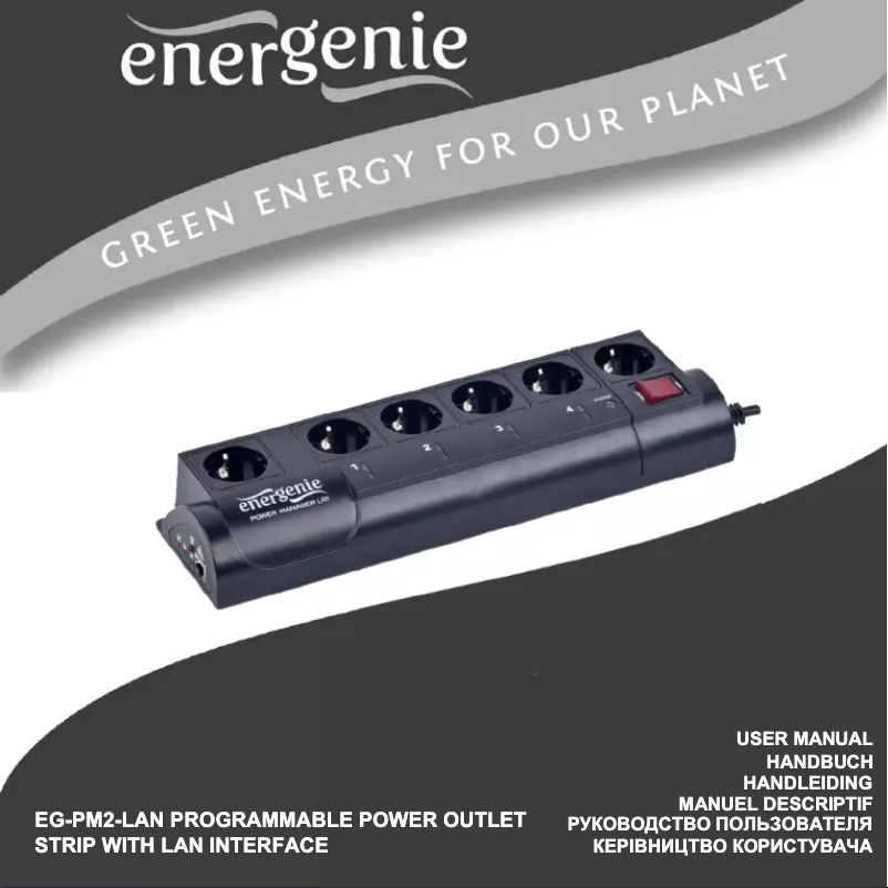 Page 1 of the manual User Manual EnerGenie EG-PM2-LAN