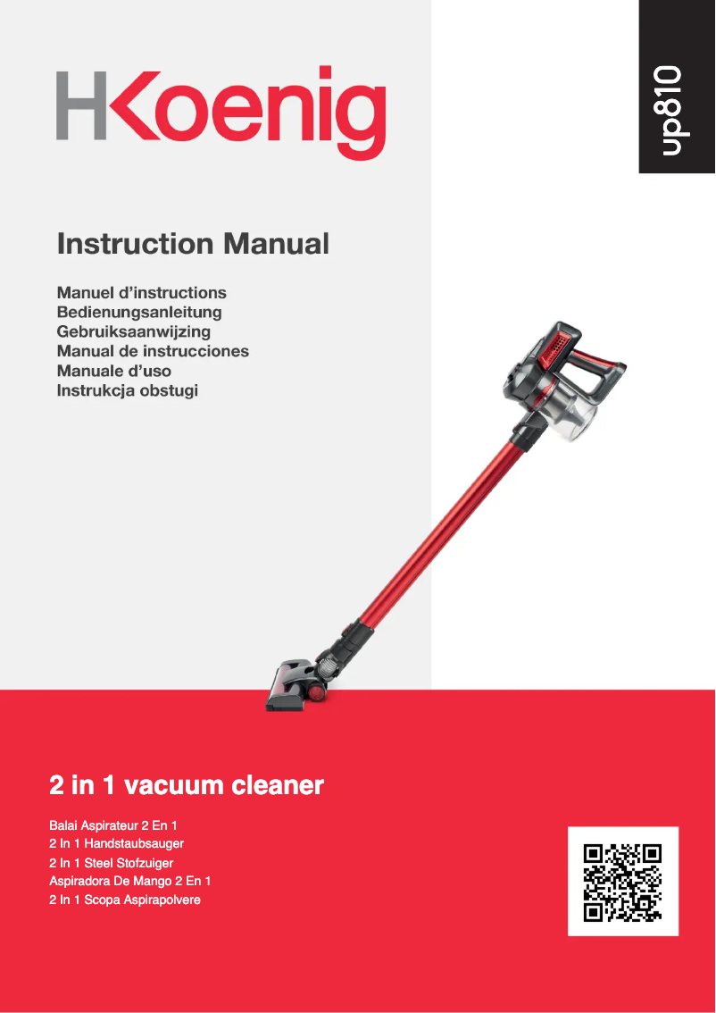 First page image of the manual for UP810