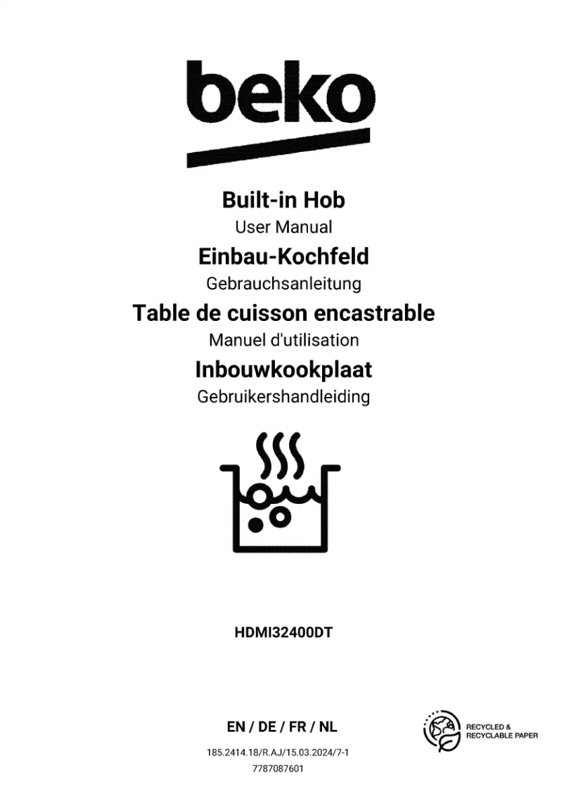 First page image of the manual for HDMI32400DT