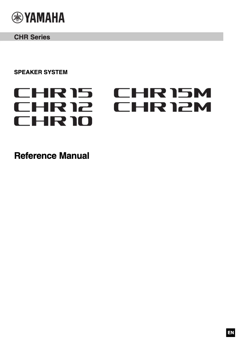 First page image of the manual for CHR15M